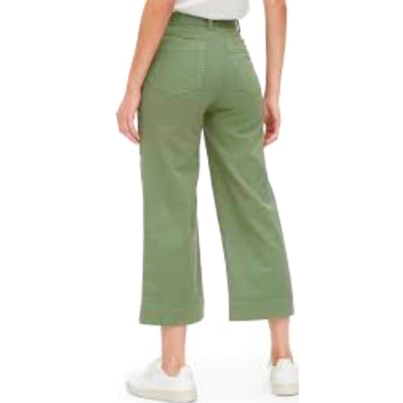 Gap High Rise Crop Khaki-NWT - Picture 2 of 12